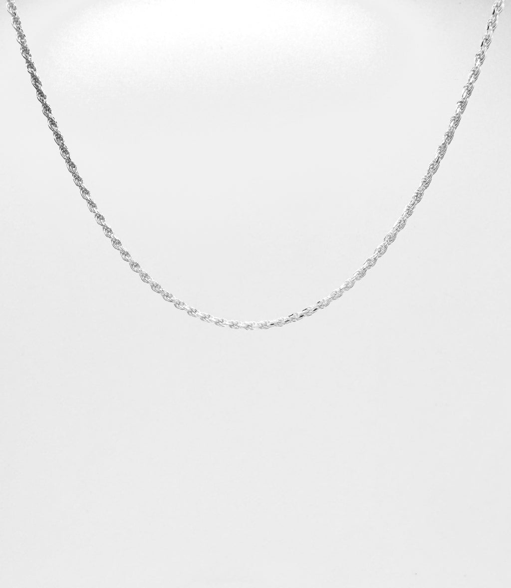 2mm rope chain 18 inches