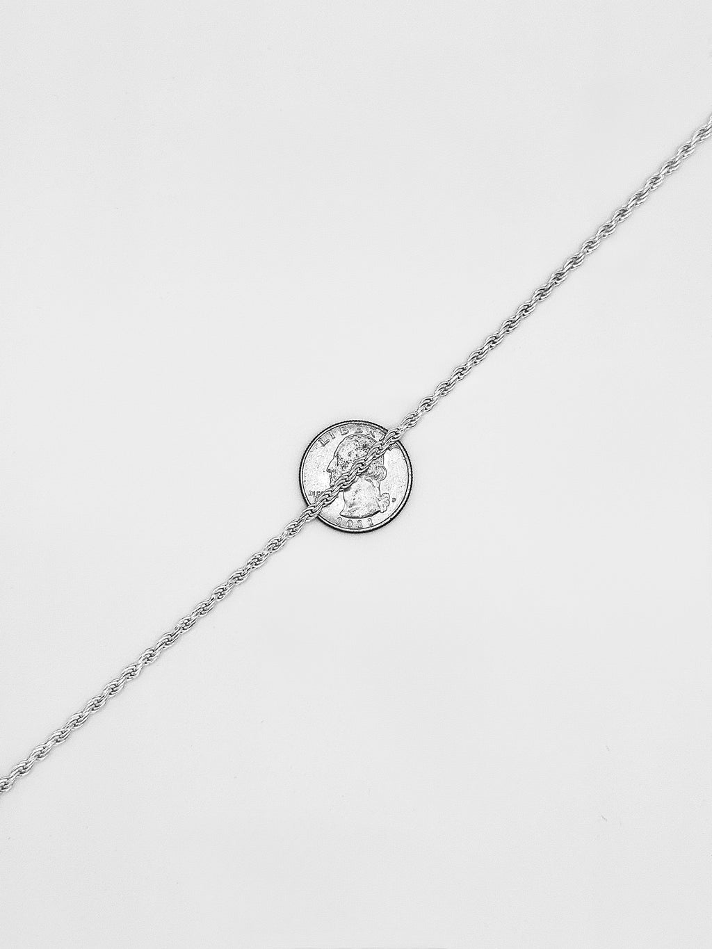 2.5mm rope chain 18 inches